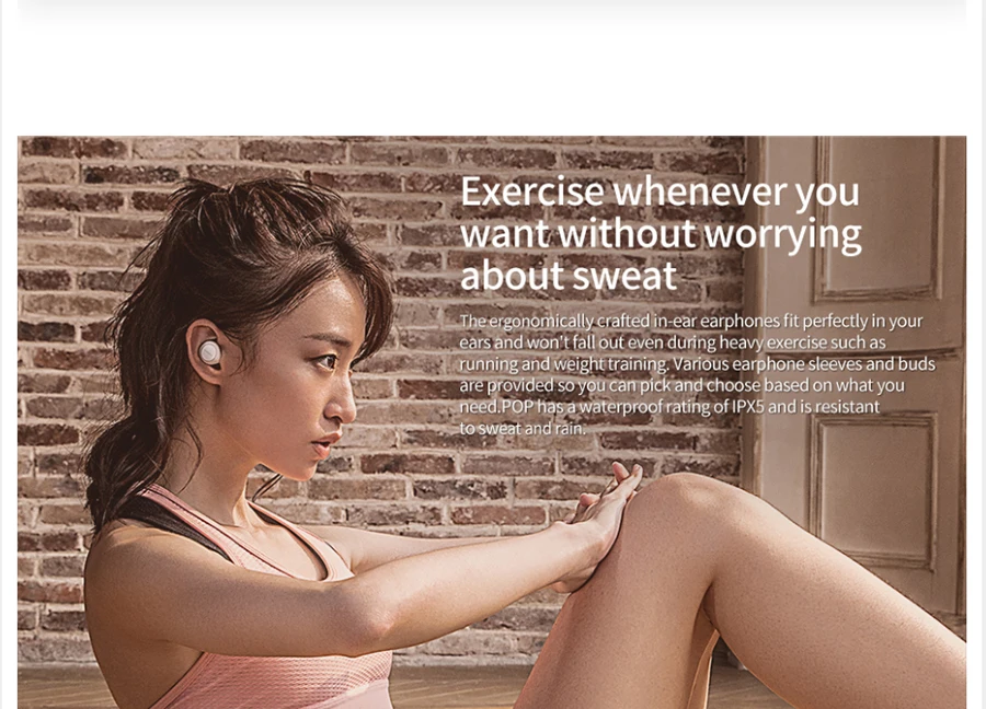 Оригинальные Meizu POP TW50 двойные беспроводные наушники Bluetooth спортивные наушники-вкладыши водонепроницаемые наушники Беспроводная зарядка