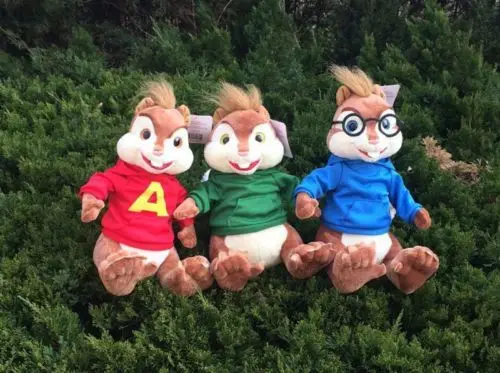 3 шт Элвин и чипмункс Симон Теодор плюшевые игрушки рождения Рождественский