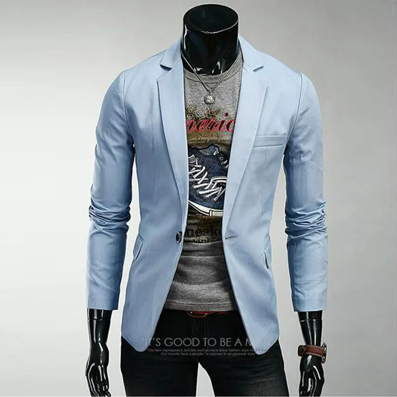 Terno Masculino Осень Новый мужской повседневный приталенный Блейзер Костюмы Куртка