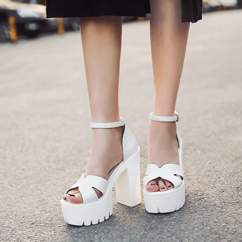 Gbhhynlh черный Для женщин летние Обувь и Сандалии для девочек на платформе мода