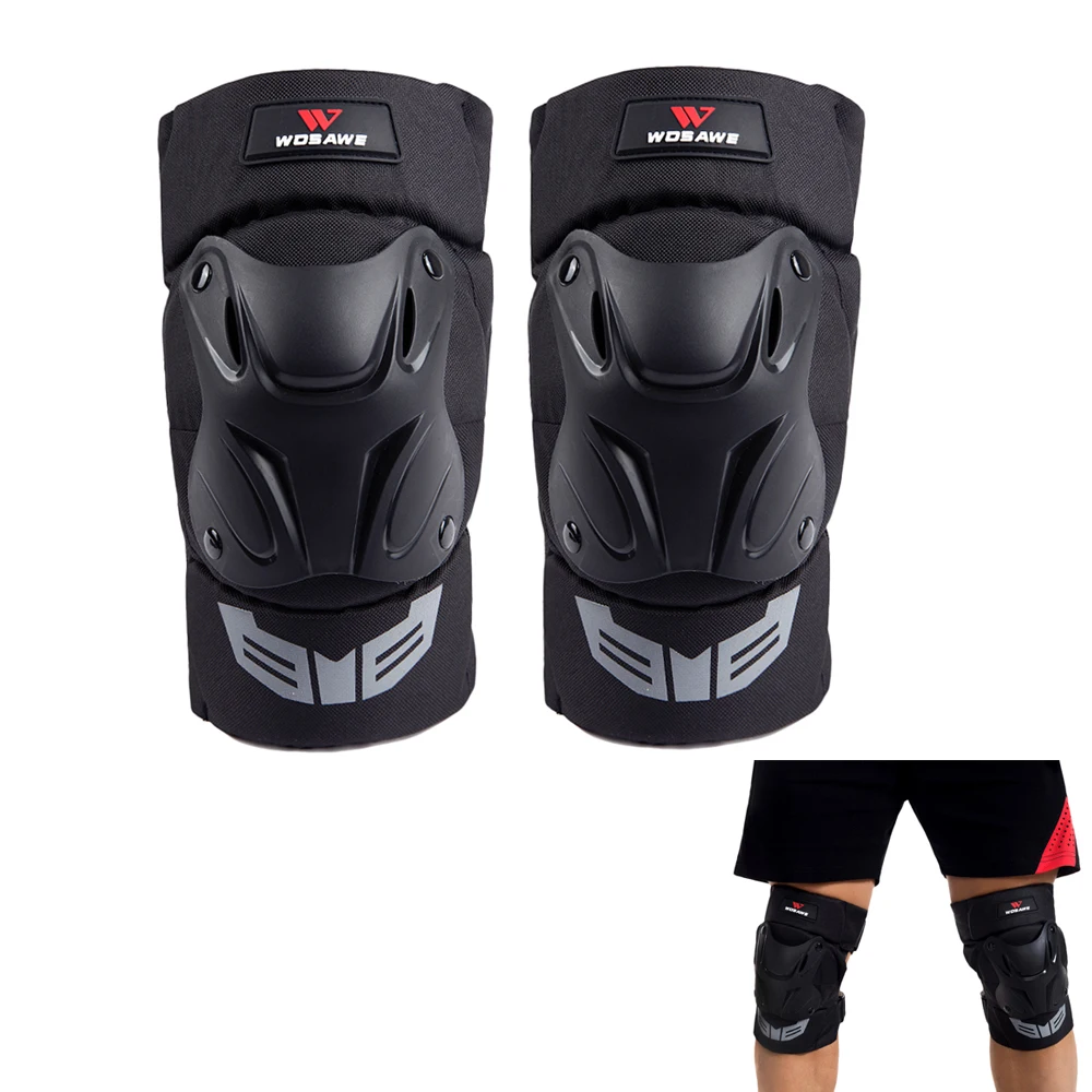 knee pads WOSAWE moto rcycle защитный наколенник налокотник мото внедорожный мото крест защита передач Защита тела велосипед mtb протектор - Цвет: knee pads
