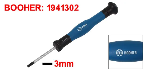 3mm UXCELL, авторизированная отвертка с шлицем, 1 мм, 1,2 мм, 1,4 мм, 1,6 мм, 1,8 мм, 2,5 мм, 3 мм, ширина наконечника, 40 мм - Цвет: 3mm