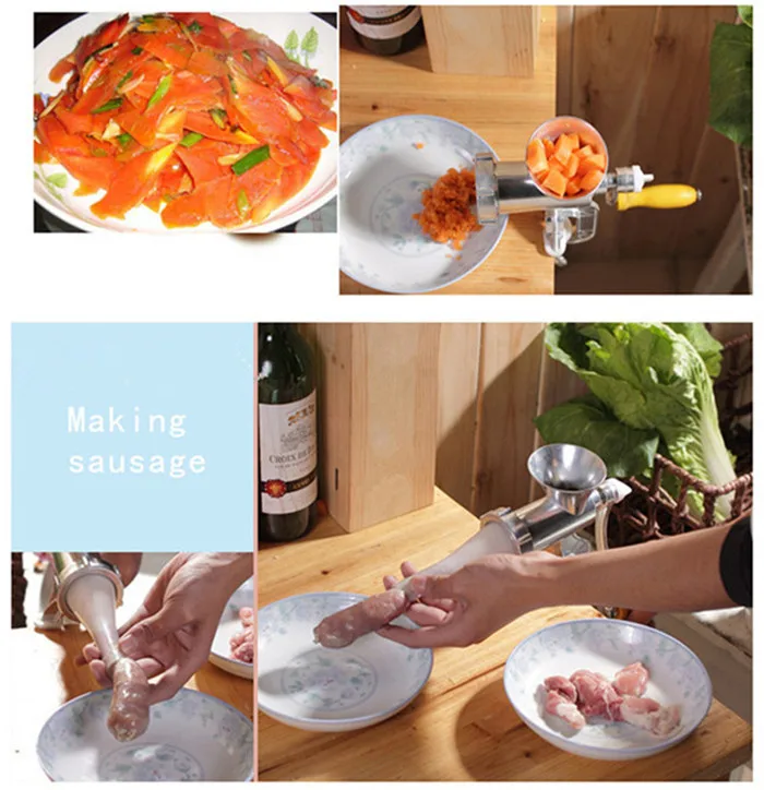 Мясорубка многофункциональный бытовой ручной шлифовальный аппарат для мяса мясорубки ручной колбасный шприц