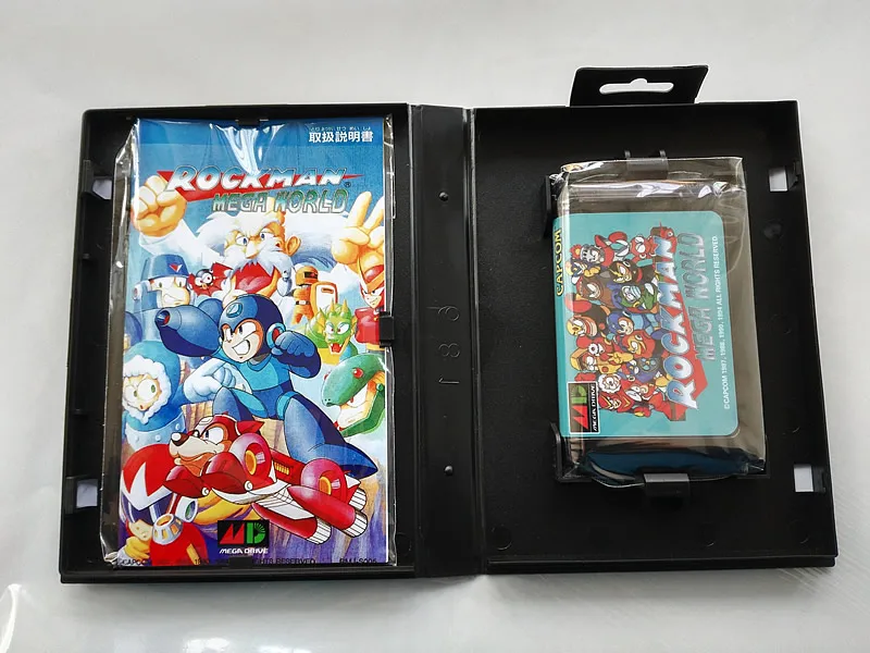 MD игра: ROCKMAN MEGA WORLD(японская версия! Коробка+ руководство+ картридж