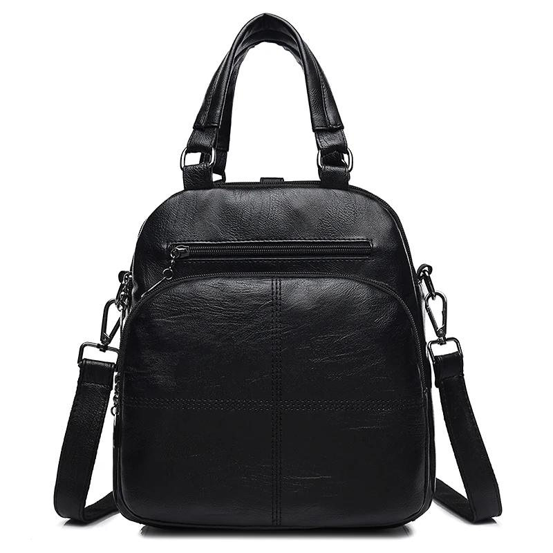 Многофункциональные женские кожаные рюкзаки Sac a Dos школьные сумки через плечо
