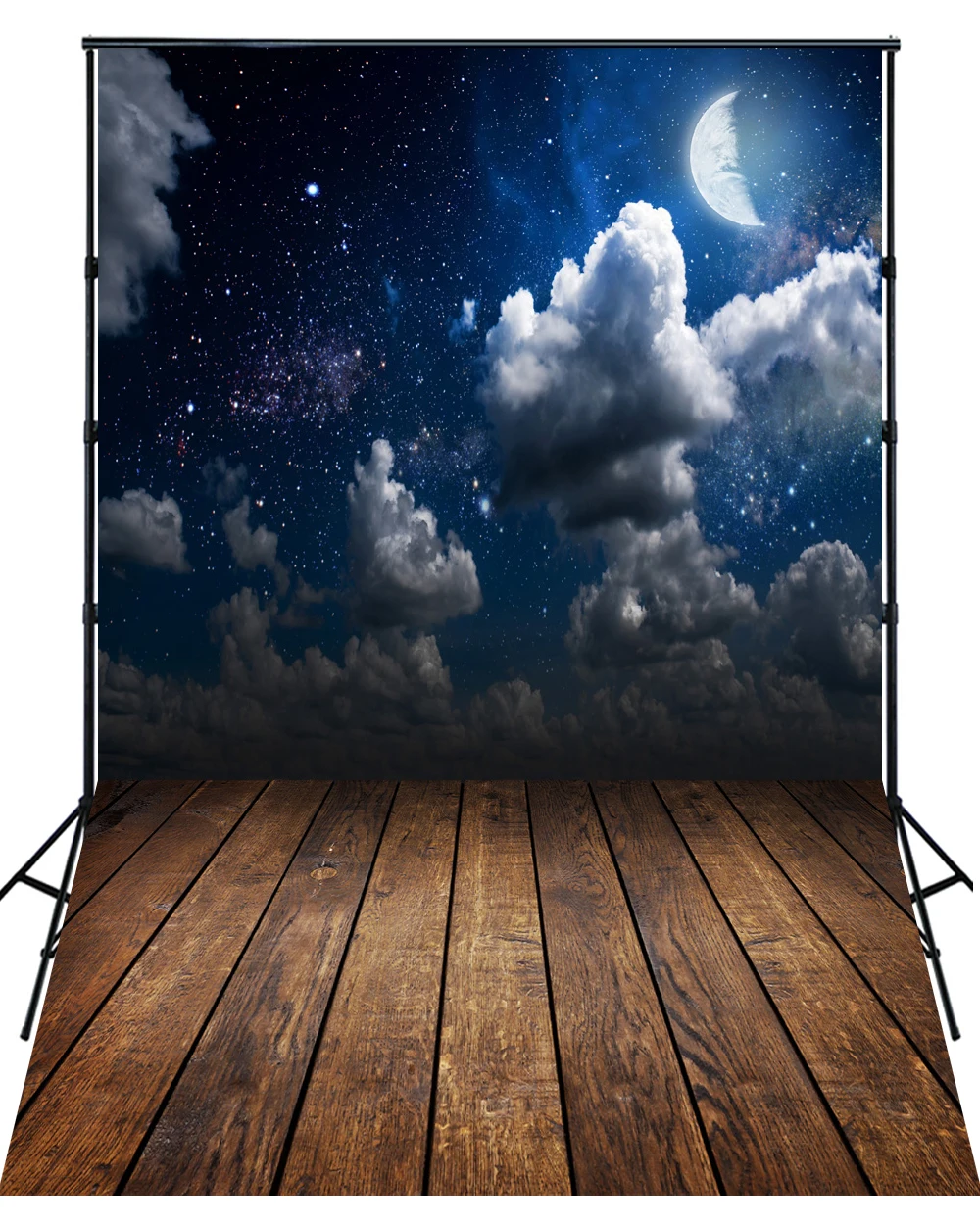 

HUAYI Moon Night Photography Pumpkin Halloween Backdrop XT4295