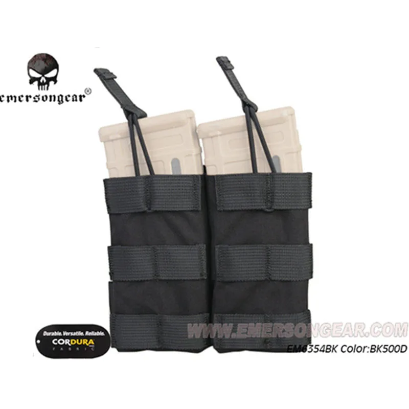 Emersongear Тактический Двойной 556 маг мешок M4 AR AK FAMAS модульный Открытый верх Molle лямки модульная сумка для пейнтбола страйкбола