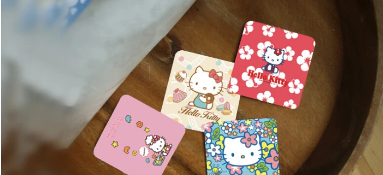 Милый кавайный котик hello kitty Набор наклеек 38 дизайн этикетки для печати