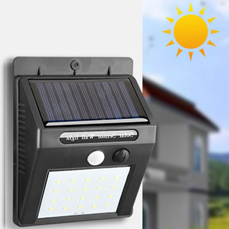 

LED Solar Power Street Light Motion Sensor Lamp Outdoor Waterproof Wall Lights Decoration Lighting Pathway Balcony Illumination