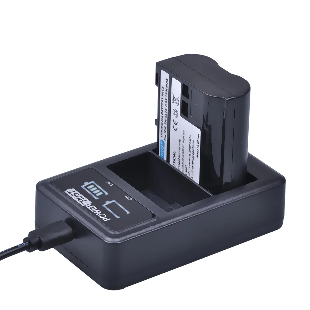 EN-EL15 EN EL15 ENEL15 3 шт литий-ионная батарея + LED USB двойное зарядное устройство для Nikon D600