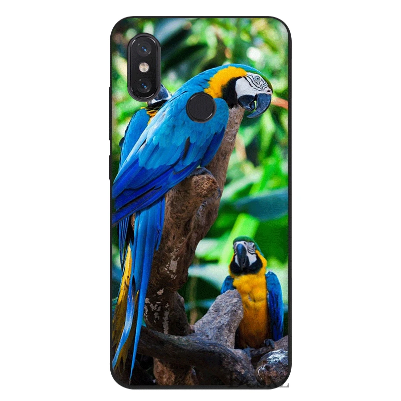 Мобильный телефон чехол tpu для Xiaomi Redmi GO 7 4A 4X 5 6 5A 6A Pro Plus S2 животное птица попугай