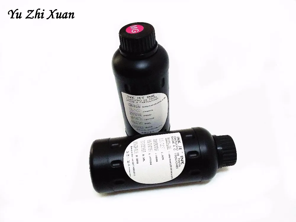 6 шт. K C M Y LC LM светодиодные УФ чернила для Epson R3000 1390 1400 1410 4800 4880 планшетный печатные
