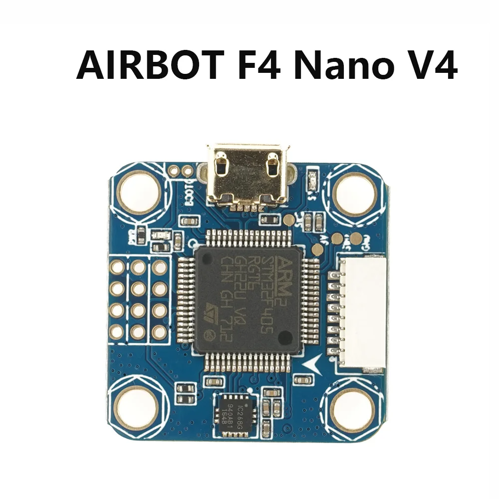 AIRBOT F4 Nano V4 плата полетного контроллера ICM20608 гироскоп для RC FPV Гонки кросс Дрон