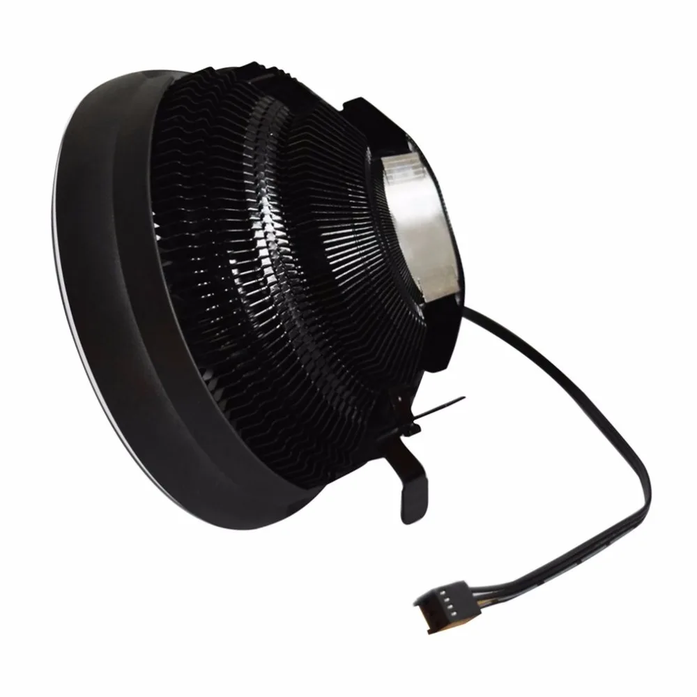 Pccooler 12 см 4pin ШИМ тихий охлаждающий вентилятор для процессора со светодиодной