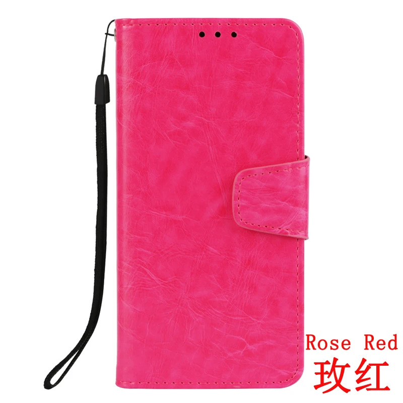 Rose Red Для samsung Galaxy J6 Plus J6+ Флип кожаный чехол J610 SM-J610FN/DS SM-J610F/DS противоударный стенд полное покрытие SM J610FN/DS J610F/DS - Цвет: Rose Red