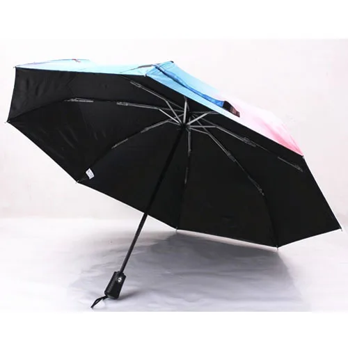 Картина Зонт черное покрытие масляной живописи Зонты открытый пляж солнце