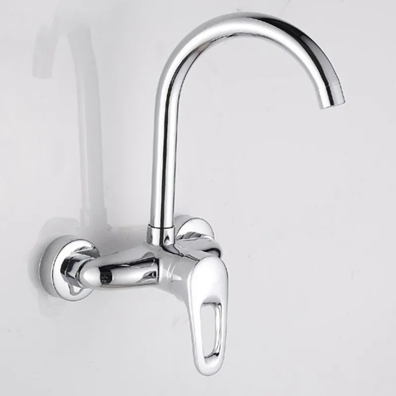 Бесплатная доставка кран для кухонной раковины с одной ручкой и двойным
