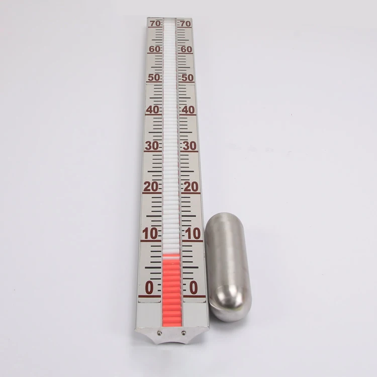 

The 4mm Accuracy Stainless Steel Body Material 650 mm Measuring Range and side mounted Magnetic level measurement