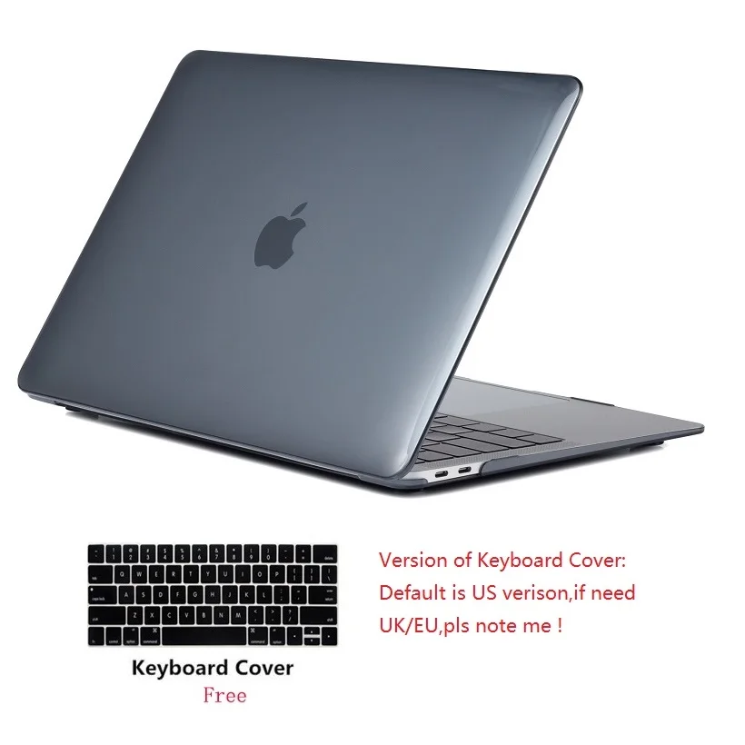 Кристальный чехол для ноутбука Apple Macbook Pro Retina Touch Bar & ID Air 11 12 13 3 15 4 дюймов жесткий +