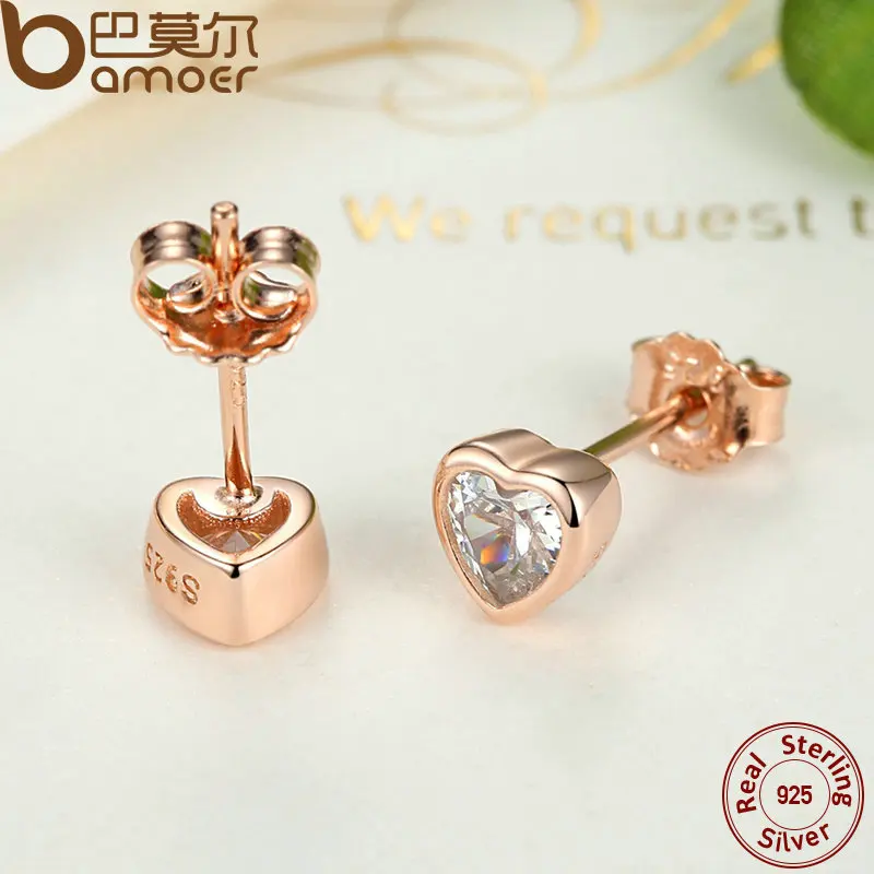 Женские серьги гвоздики из серебра с фианитом PAS452|earring holder|earrings titaniumearrings cristal |