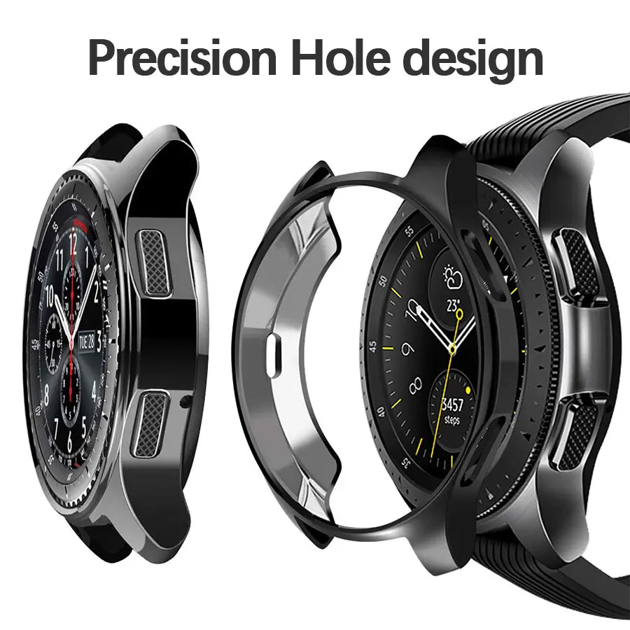 Силиконовый чехол для часов Samsung Galaxy Watch 42 мм полноразмерный защитный