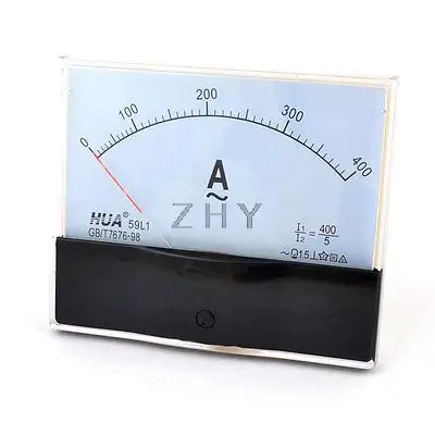 120 мм x 100 Прямоугольный аналоговый панельный Амперметр 59L1 AC 1A 2A 3A 5A 10A 15A 20A 30A 50A