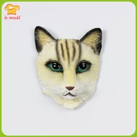 lxyy new cat head fondant silicone mould chocolate diy decoration baking molds handmade clay craft