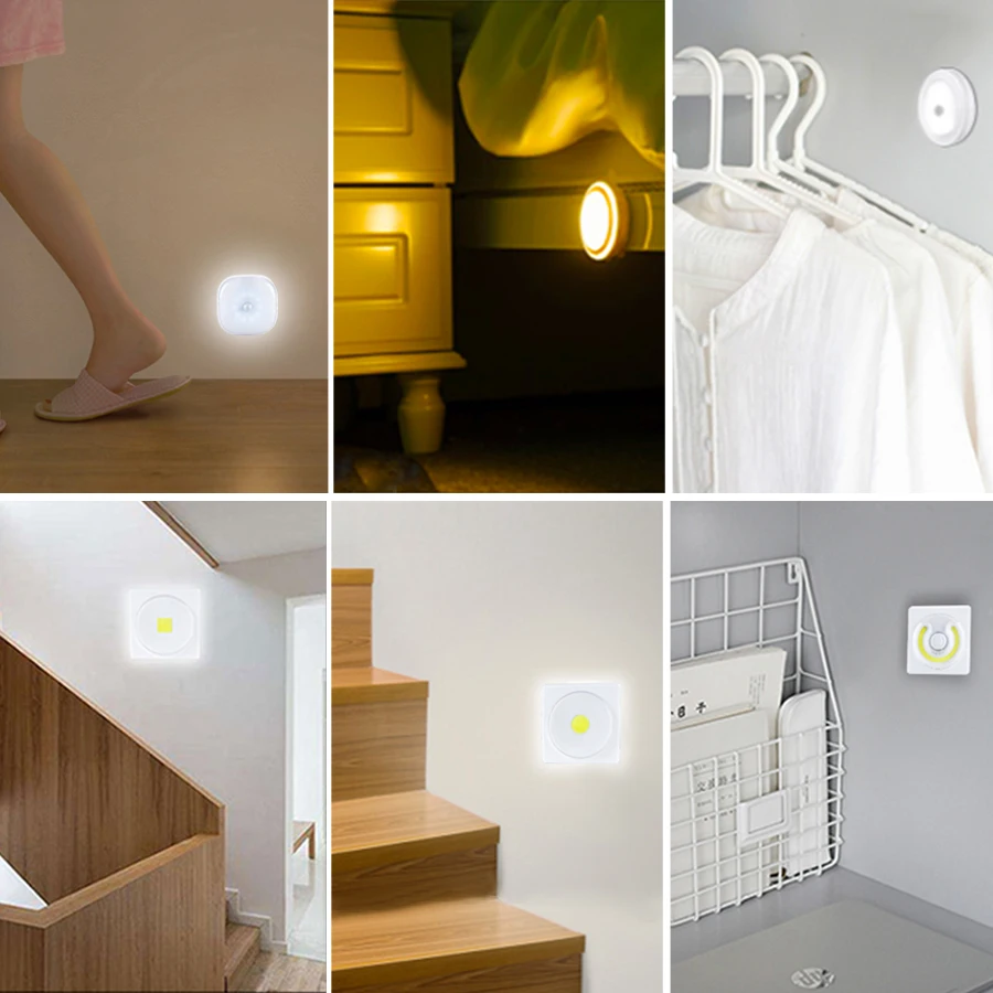 Многофункциональный светодиодный ночник с аккумулятором энергосберегающая