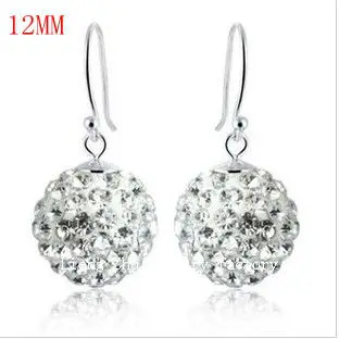 Free shipping.this is the jewelry factory.stainless steel fashion shamballa earrings.MOQ 200 pair.12mm bead 001 | Украшения и