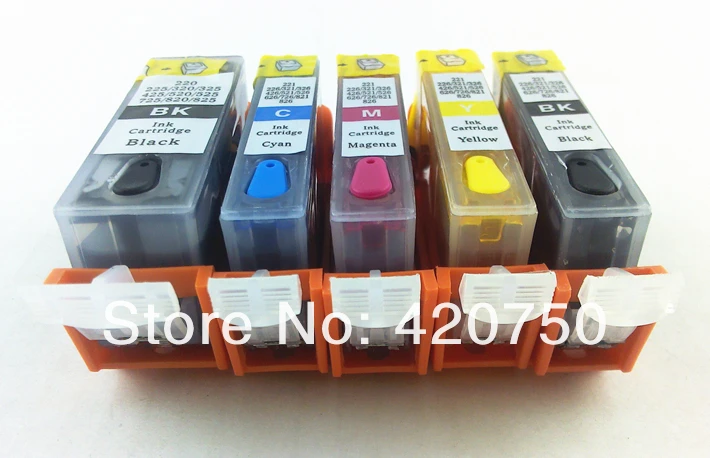 5PK Full Ink Refillable Cartridge suit for PGI520 CLI521 Suit canon IP3600 IP4600 IP3680 MP540/MP620/MP630 with ARC chip | Компьютеры и