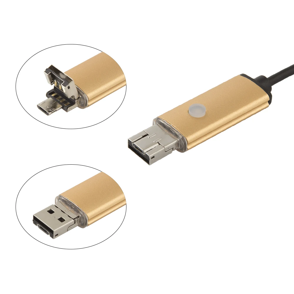 JCWHCAM 8 мм объектив Android USB эндоскоп 2 м/5 м/10 м 6 светодиодов осмотр OTG бороскоп Endoscop