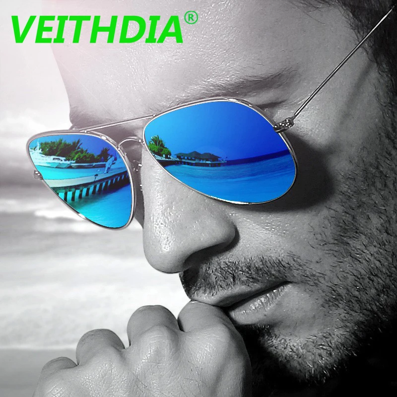 Мужские и женские солнцезащитные очки VEITHDIA брендовые классические унисекс с