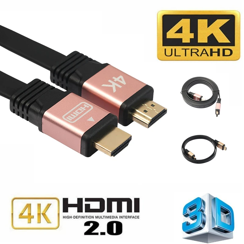 4K HDMI 2 0 кабель с Ethernet 24K позолоченный разъем Поддержка 2160P 3D 60FPS 1 м 8 3 5 10 к кабель|hdmi