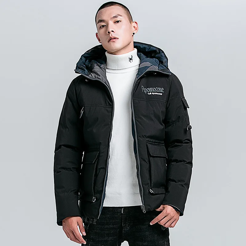 Seenimoe Hot Sale Winter Parkas Men Jacket for Man Hooded Thicken M-4XL Windproof Mens Casual Warm Coat | Мужская одежда