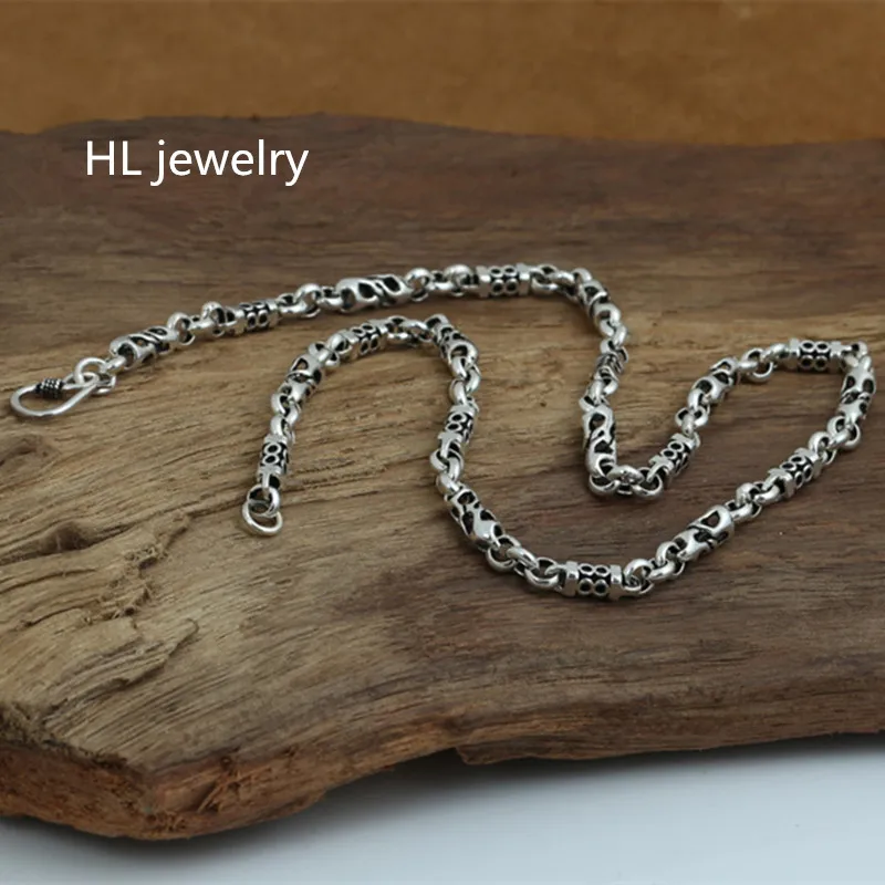 Цепочка длинная из серебра 100% пробы толщиной 5 мм 55 см|necklace 5mm|fashion necklacejewelry necklace |