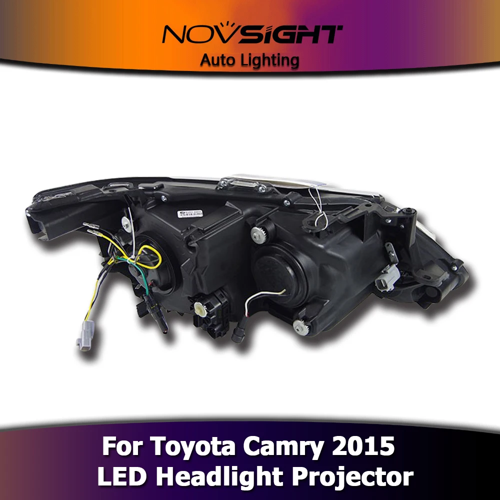 NOVSIGHT 2 шт. автомобильный Стайлинг светодиодный DRL поворотник для Toyota Camry фар в сборе