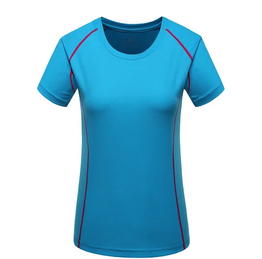 Супер Стрейч быстросохнущие футболка мужская и Женская Открытый Спортивная