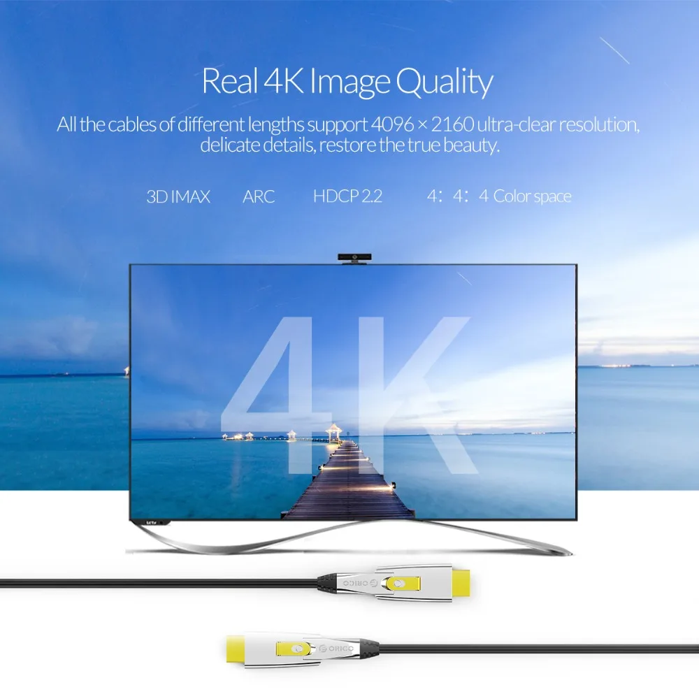Кабель ORICO HDMI к / Micro 4K 60 Гц 18 Гбит/с переключатель 2 в 1 кабель HDMI2.0 для телевизора ПК