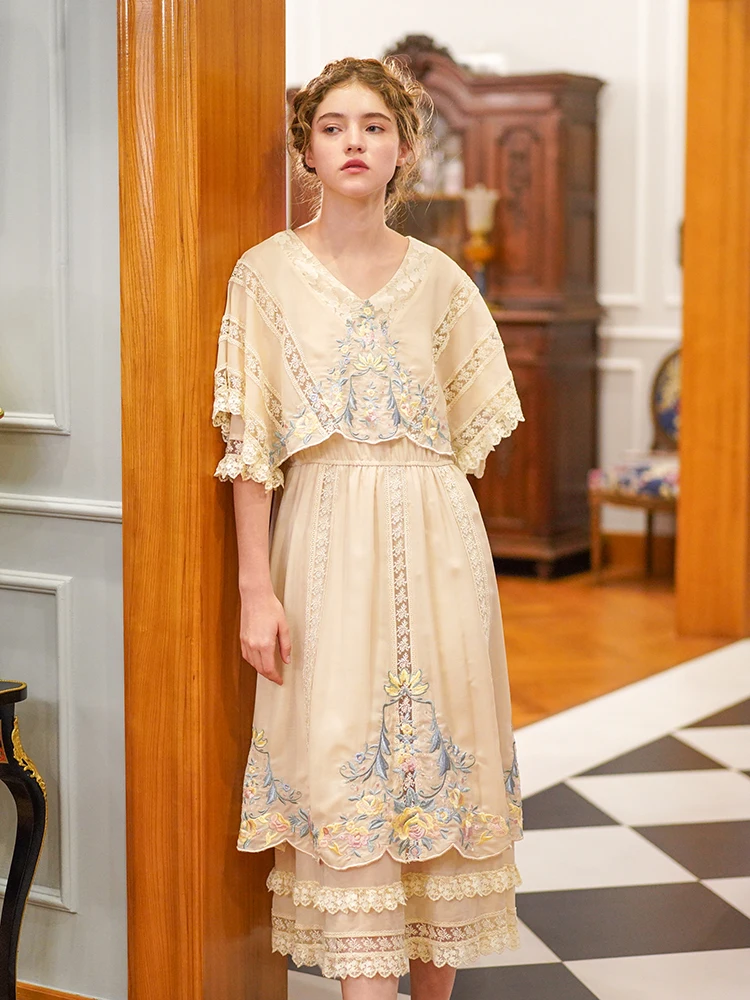 Женское винтажное платье в викторианском стиле LYNETTE'S оригинальный дизайн