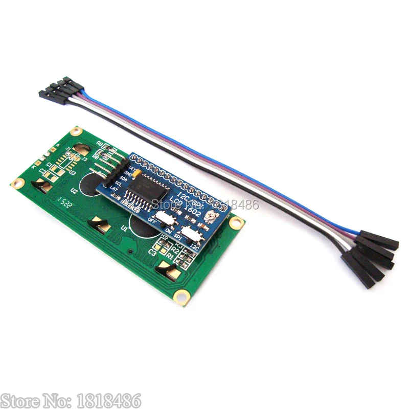 Free Shipping! I2C/SPI LCD1602 16X2 Character LCD Blue Display |