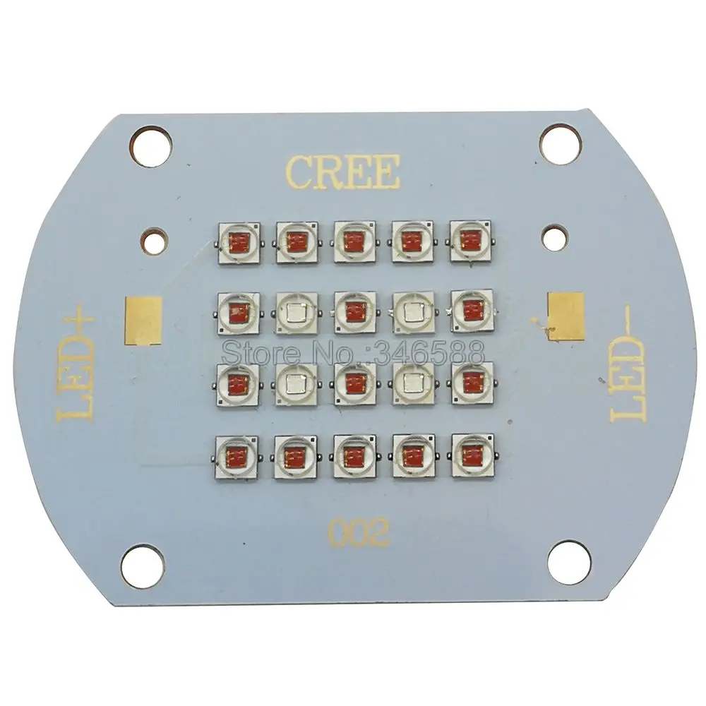 Cree XLamp XPE2 XP E2 60W Светодиодная лампочсветильник красный свет 16 шт. + синий 4