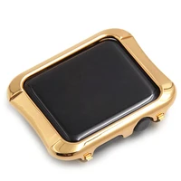 24k real gold plated protective bezel case metal watch frame protector for smart watch series 1 2 3 38mm 42mm