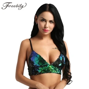 Бюстгальтер женский летний, с открытой спиной и блестками