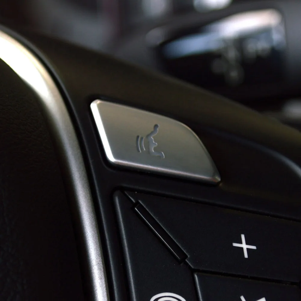 Для Mercedes Benz A B C E CLA GLA CLS ML GL SLK GLK W176 W246 W204 W212 X166 Кнопка рулевого колеса автомобиля патч накладка наклейка