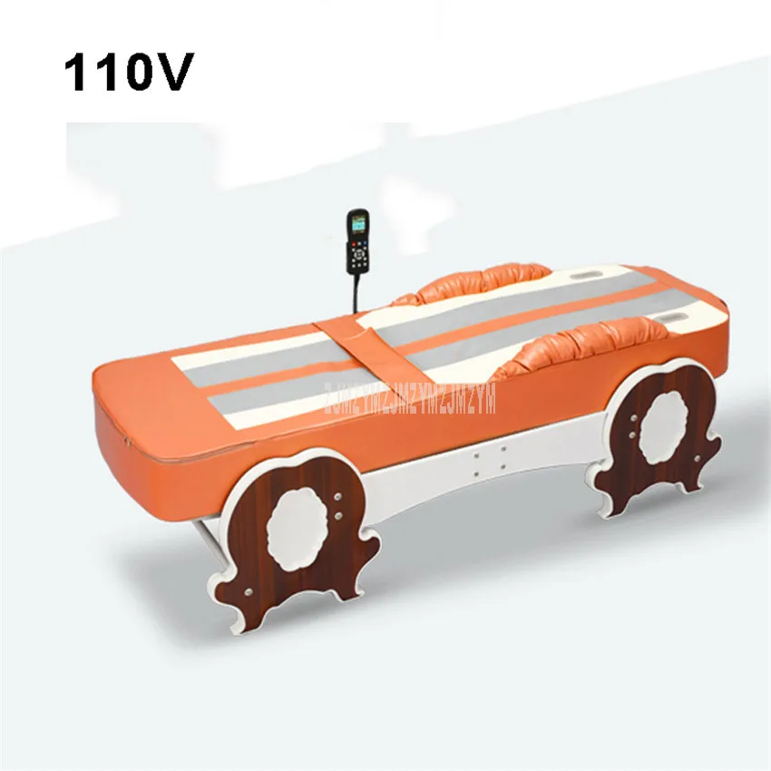 110V Orange Многофункциональный 12+ 1 Режим горячий нефрит физиотерапия термотерапия кровать орбитальный нефрит инфракрасный с вибрацией тело здоровье Массажная кровать - Цвет: 110V Orange