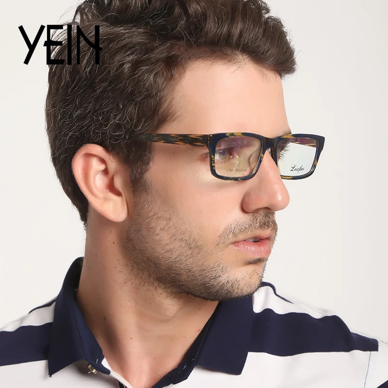 Yein Очки TR90 Titanium миопия очки кадр мужчины для чтения Удобная Нескользящая кадров