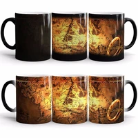 creative magic mugsmysterious placehot drink cup color changing mug letter marauders map mischief managed wine cup gift