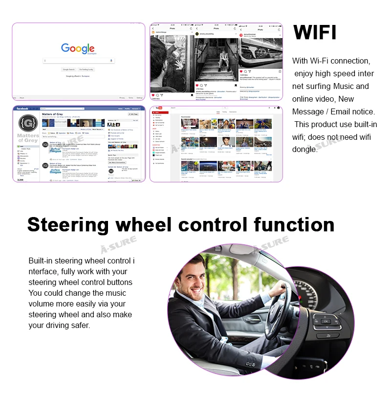 A-Sure 2 Din 7 ''Android 9,0 Авто радио gps dvd-плеер навигация для Mercedes Benz E-Class CLS класс G-Class W211 RDS 32G rom