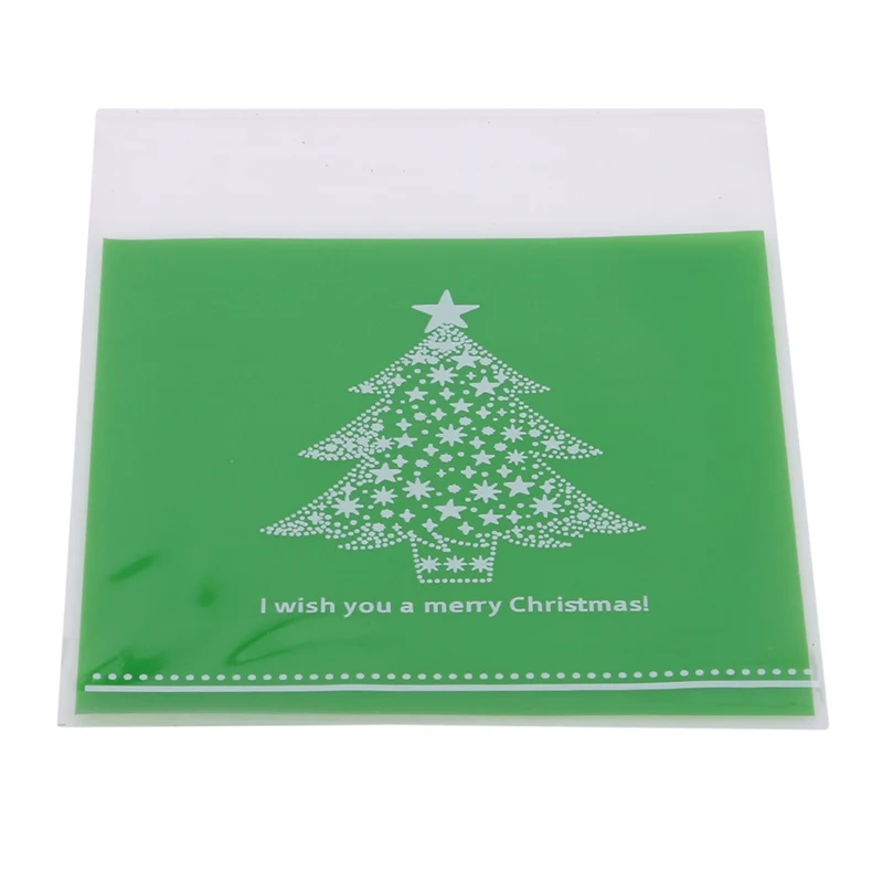100PCS/Set Cake West Point Biscuit Candy Packing Bag Self-adhesive Cookie Bags Independent Small Gift Chirstmas Supplies | Дом и сад