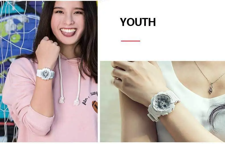 CASIO Часы BABY-G серии женские наручные часы BA-110-1A водонепроницаемый светодиодный спортивные часы Relogio часы подарок высокое качество ударопрочный